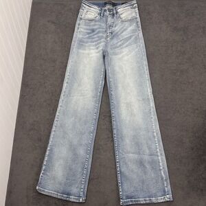 L&B Lucky & Blessed women's denim jeans boot cut size 2 trouser fit Cowgirl
